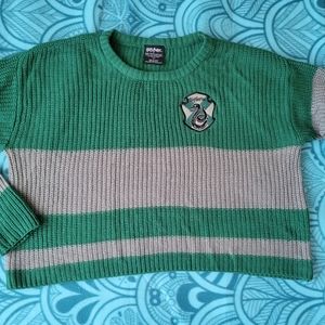 Harry Potter Slytherin cropped sweater